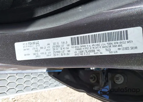 2020 Ram 1500 Laramie 4X4 5'7 Box из США, поврежденный, VIN 1C6SRFJT8LN265998